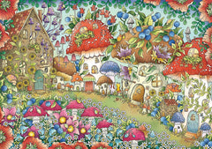 Ravensburger - Floral Mushroom Houses 1000 Piece Adult's Puzzle