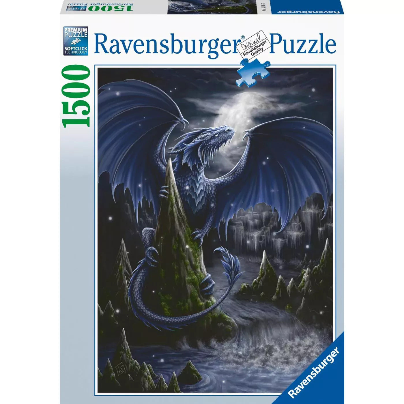 Ravensburger - The Dark Blue Dragon 1500 Adult's Jigsaw Puzzle