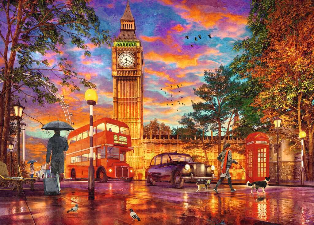 Ravensburger - Sunset at Parliament Square 1000 Piece Jigsaw Puzzle