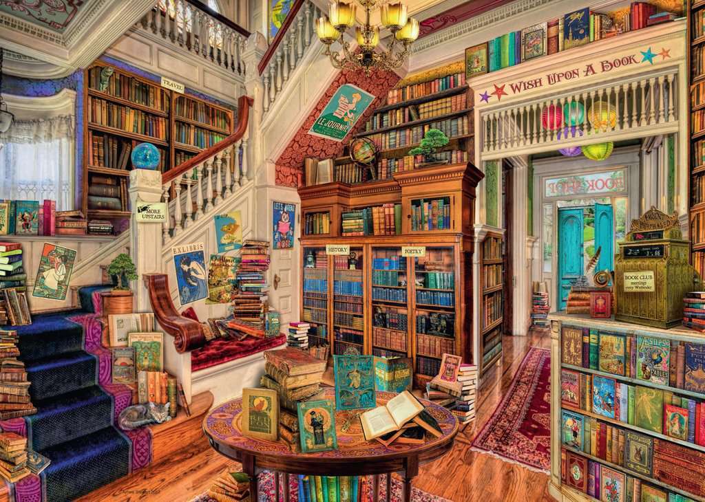 Ravensburger - Aimee Stewart: Fantasy Bookshop 1000 Piece Puzzle