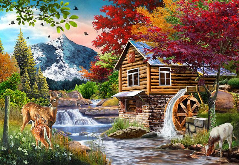 Funbox - Perfect Places: The Cabin 1000 Piece Adult's Jigsaw Puzzle