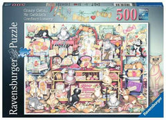 Ravensburger - Crazy Cats: Mr Catkins Confectionery 500 Piece Jigsaw Puzzle