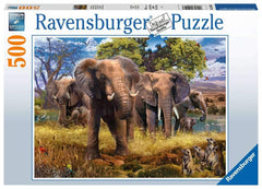 Ravensburger - Elephant Family 500 Piece Family Jigsaw