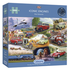 Gibsons - Iconic Engines 1000 Piece Jigsaw Puzzle