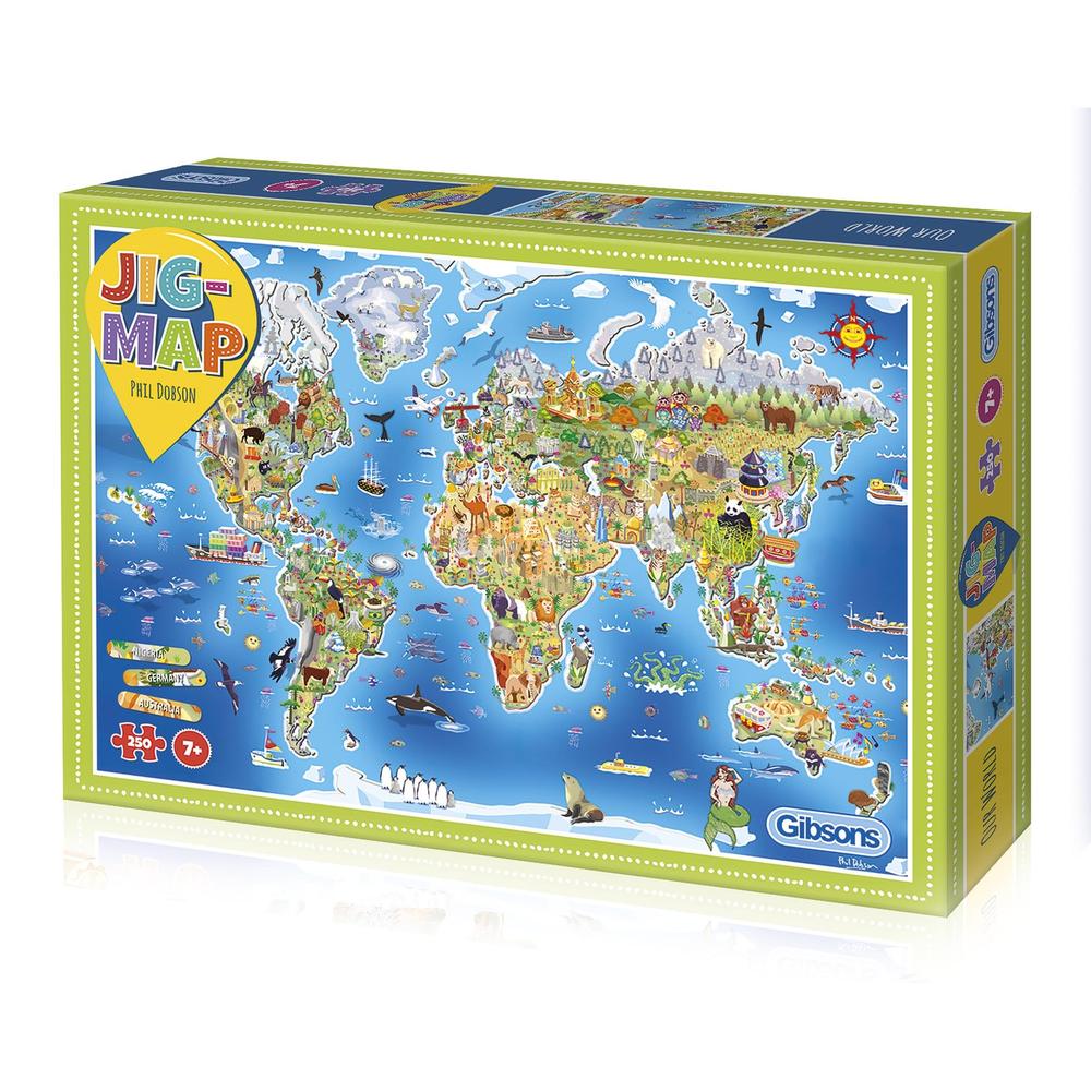 Gibsons - Jigmap Our World 250 Piece Jigsaw Puzzle