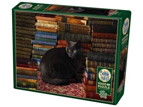 Cobble Hill - Library Cat 1000 Piece Jigsaw Puzzle