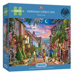 Gibsons - Mermaid Street, Rye 500 Piece Large Format Jigsaw Puzzle - DISC