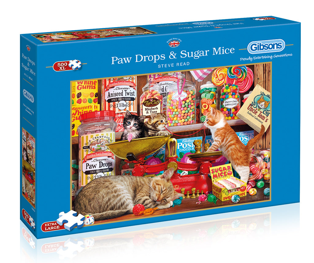 Gibsons - Paw Drops & Sugar Mice 500 Piece Jigsaw Puzzle - DISC