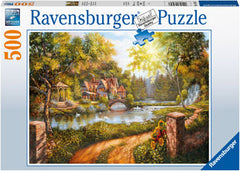 Ravensburger - Cottage by the River 500 Piece Family Jigsaw Puzzle