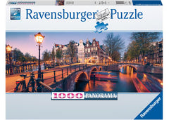 Ravensburger - Panorama: Evening in Amsterdam 1000 Piece Adult's Jigsaw Puzzle