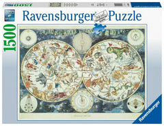 Ravensburger - World Map of Fantastic Beasts 1500 Piece Adult's Jigsaw Puzzle