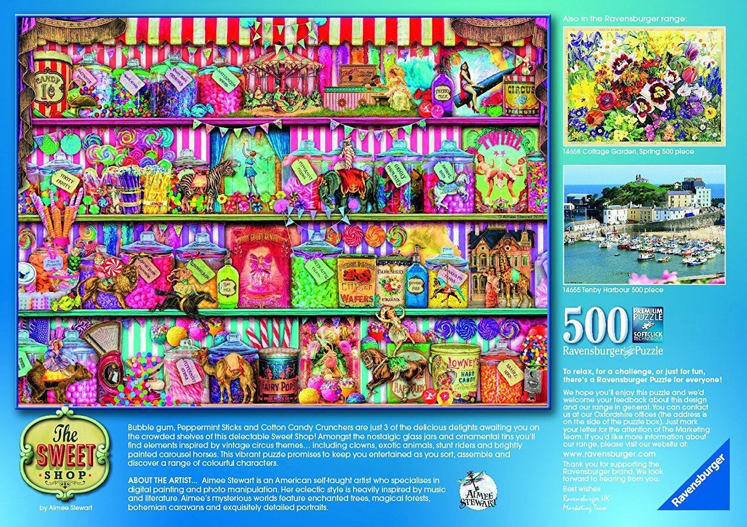 Ravensburger - Aimee Stewart : The Sweet Shop 500 Piece Family Jigsaw Puzzle