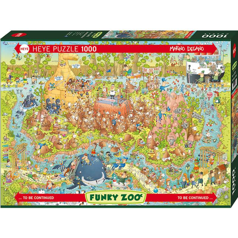 HEYE - Funky Zoo: Australian Habitat 1000 Piece Jigsaw Puzzle