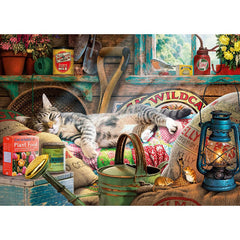 Gibsons - Snoozing In The Shed 1000 Piece Jigsaw Puzzle