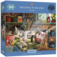 Gibsons - Snoozing In The Shed 1000 Piece Jigsaw Puzzle