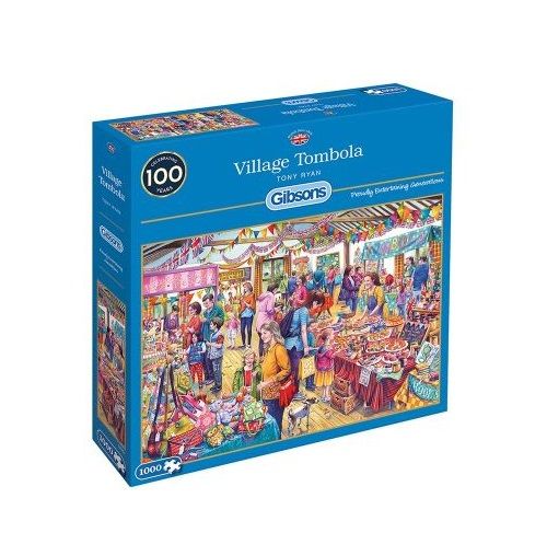 Gibsons - Village Tombola 1000 Piece Jigsaw Puzzle