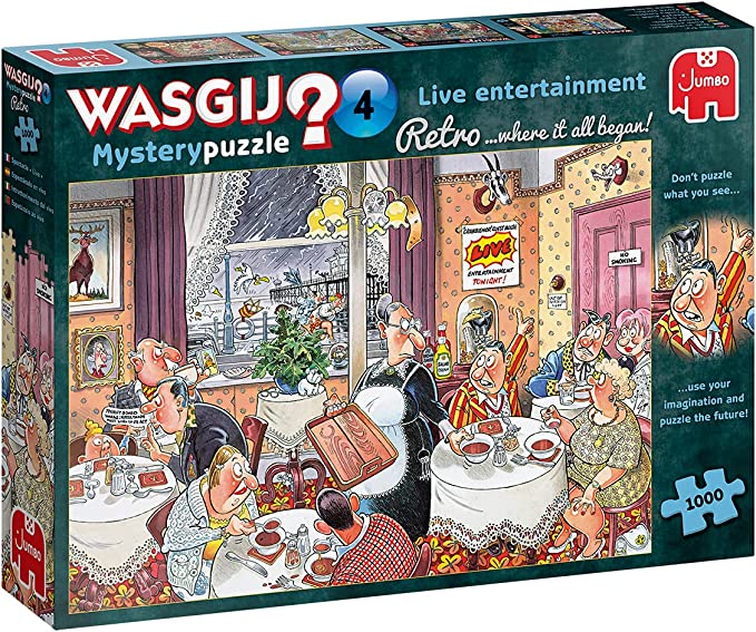 Jumbo - Wasgij? Retro Mystery #4 Live Entertainment 1000 Piece Adult's Jigsaw Puzzle